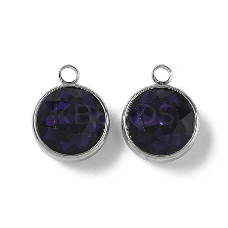 K9 Glass Rhinestone Pendants STAS-F123-26A-1