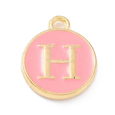 Golden Plated Alloy Enamel Charms LS-ENAM-Q437-14H-1