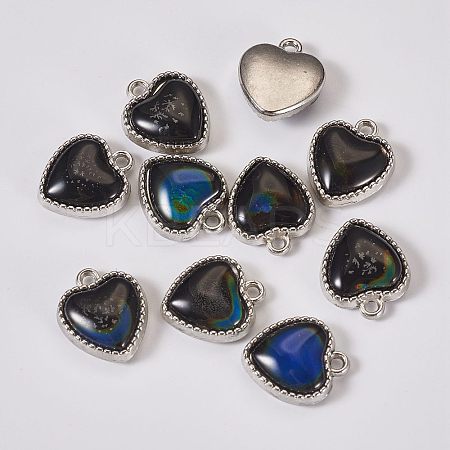 Resin Changing Color Mood Pendants RESI-TAC0018-20-1