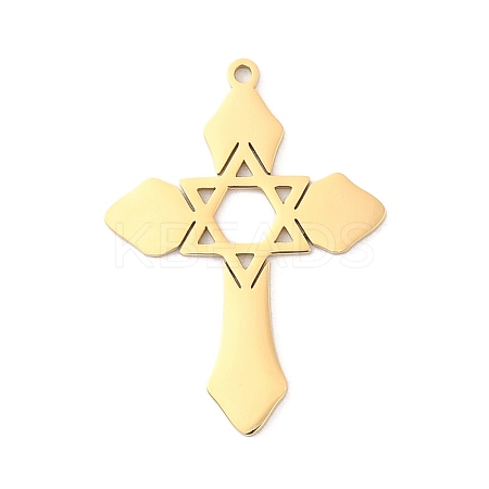 304 Stainless Steel Pendants STAS-K287-01G-1