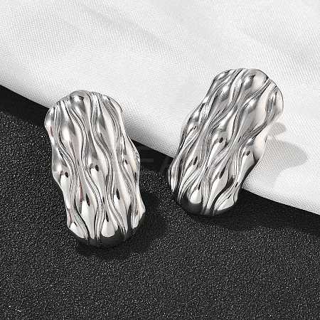 304 Stainless Steel Studs Earrings for Women EJEW-K306-27P-1