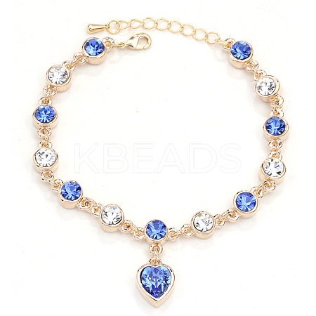 Alloy Rhinestone Charm Bracelets FS-WG1766B-13-1