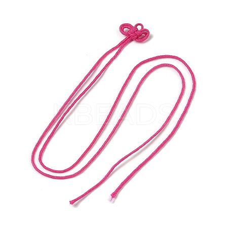 Nylon Lucky Knot Cord Amulet Yuki Pendant Decorations LS-AJEW-NH0001-01E-1