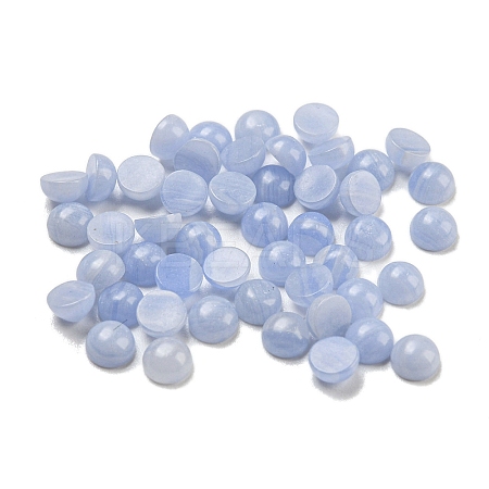 Synthetic Blue Lace Agate Cabochons G-H309-03-06-1