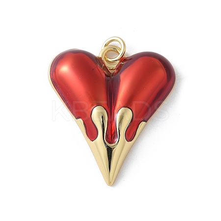 Brass Enamel Pendants KK-D336-09G-02D-1