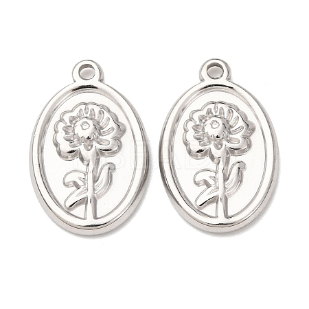 304 Stainless Steel Pendants STAS-I358-12P-09-1