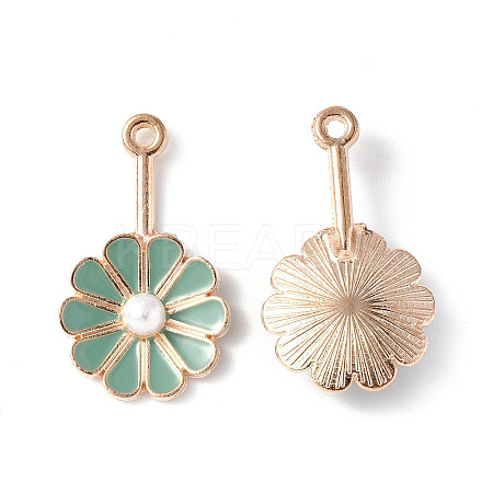 Alloy Enamel Pendants PALLOY-F288-02D-1