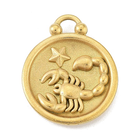 Real 18K Gold Plated Tone 304 Stainless Steel Pendants STAS-K291-01G-12-1