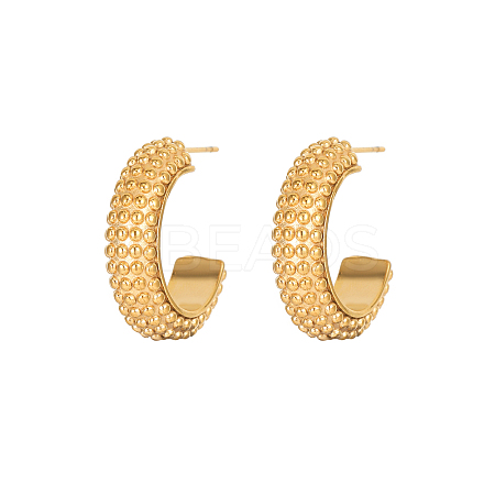 Elegant European Style 304 Stainless Steel Gold-Plated Women's Earrings WS1374-7-1