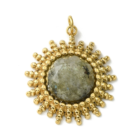 Faceted Natural Labradorite Pendants FIND-Z028-38C-1