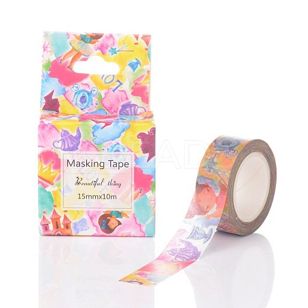 Fairy Tale DIY Scrapbook Decorative Paper Tapes DIY-K001-M02-1