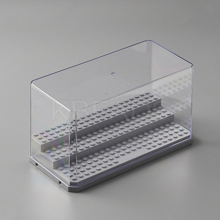 3-Tier Transparent Acrylic Mini Building Block Presentation Boxes ODIS-WH0025-78B-1