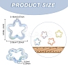 20Pcs Transparent Acrylic Pendants MACR-YW0004-18A-4