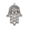 Tibetan Style Alloy Pendants TIBEP-ZN60334-AS-FF-1