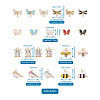 44Pcs 22 Style Alloy Enamel Charms ENAM-CW0001-09-5