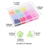 144Pcs 12 Colors Opaque Acrylic Beads SACR-YW0001-46-4