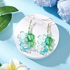 Acrylic Flower Dangle Earrings EJEW-MZ00588-4