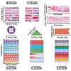 6 Sets 2 Styles Rectangle Paper Self Adhesive Category Labels Stickers DIY-GF0008-49-2