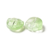 Transparent Spray Painted Glass Beads GLAA-I050-12B-2