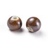 Glazed Porcelain Beads PORC-D001-8mm-05-2