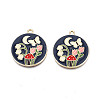 Alloy Enamel Pendants ENAM-N055-113B-2