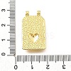 Rectangle Brass Pendants KK-S508-03A-G-3