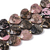 Natural Rhodonite Beads Strands G-P592-B12-01-2