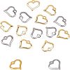 304 Stainless Steel Open Heart Charms STAS-UN0003-61-6