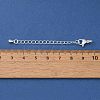 Rack Plating Brass Ends with Chain and Lobster Claw Clasps KK-F873-06S-3