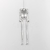 Tibetan Style Alloy Human Body Skeleton For DIY Toy Doll Making TIBE-39030A-AS-NR-2