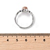 Natural Gemstone Finger Rings RJEW-A084-03P-7