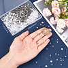 800Pcs 2 Styles  304 Stainless Steel Flat Round Blank Peg Stud Earring Findings FIND-BBC0003-52-3
