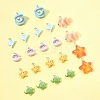 24Pcs 7 Styles Marine Organism Resin Pendants RESI-FS0002-05-7