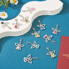 36Pcs 12 Colors Alloy Angel Pendant Decorations FIND-TA0001-92-5