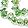 Electroplate Glass Beads Strands EGLA-D030-17E-3