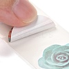 3D Flower & Heart Pattern Roll Stickers X-DIY-B031-05-6
