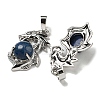 Dyed Natural Lapis Lazuli Pendants G-G111-01P-07-2