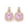 Brass Micro Pave Cubic Zirconia Pendants KK-E068-VC427-2