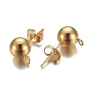 304 Stainless Steel Stud Earring Findings STAS-P148-07G-A-2