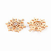 Brass Micro Pave Clear Cubic Zirconia Pendants KK-T062-178G-NF-2