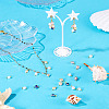 20Pcs 5 Colors Natural Cultured Freshwater Pearl  Charms PALLOY-TAC0165-7