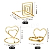 18Pcs 3 Style Carbon Steel Place Card Holders AJEW-SZ0001-80LG-2