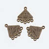 Alloy Connector Rhinestone Settings X-EA10685Y-AB-1