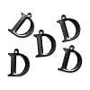 304 Stainless Steel Alphabet Charms STAS-H122-D-EB-2