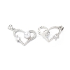 Eco-friendly Rack Plating Brass Micro Pave Cubic Zirconia Pendants KK-F845-43P-1