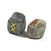 Rectangle Natural Bloodstone Rune Stones G-Z059-01L-2