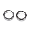 304 Stainless Steel Huggie Hoop Earrings EJEW-F111A-17mm-B-1
