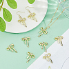 24Pcs Rack Plating Alloy Rhinestone Pendants FIND-DC0007-70-5
