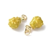Brass Enamel Pendants KK-A252-38G-07-2