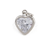 Brass Glass Charms KK-A269-51P-1